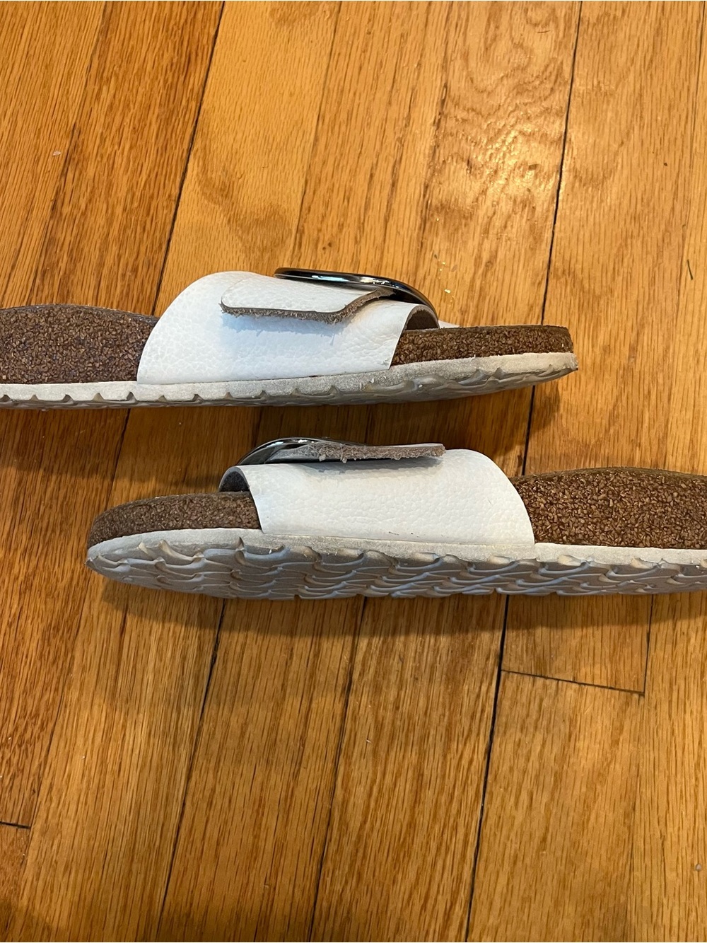 Birkenstock Madrid Big Buckle Sandals White Size 39 (8.5) - Picture 5 of 8
